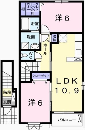 播磨高岡駅 徒歩37分 2階の物件間取画像